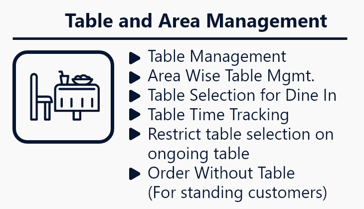 table and area management 