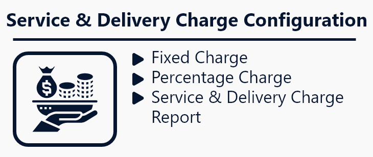 service & delivery charge configuration