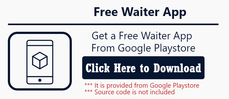 free waiter app link icon