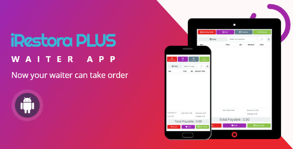 waiter app banner