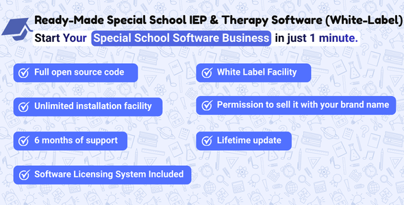 Ready-Made Special School IEP and Therapy Software (White-Label)